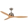 Elite Ceiling fan Brushed Nickel With Bamboo Blades