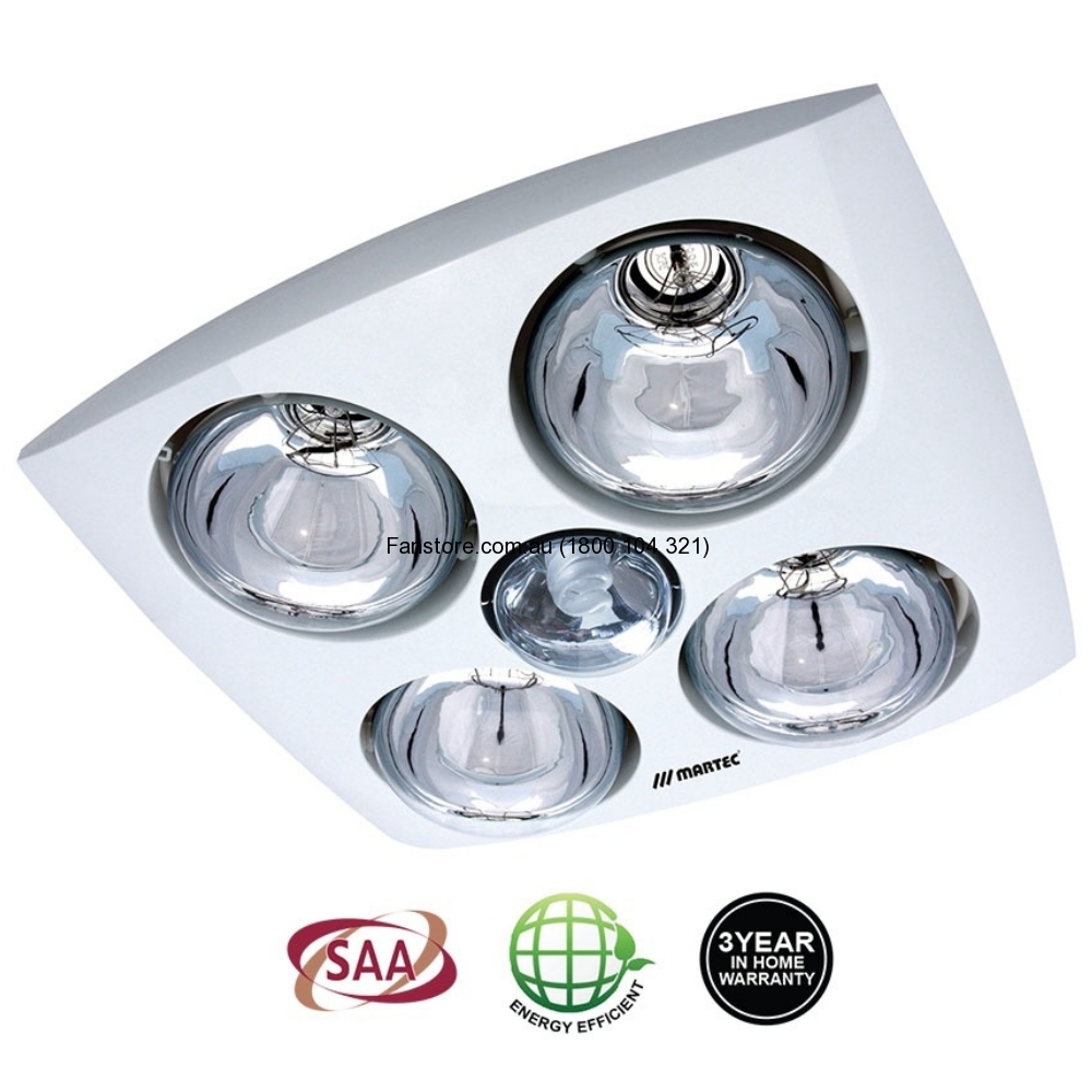 Bathroom exhaust fan with deals infrared heat lamps