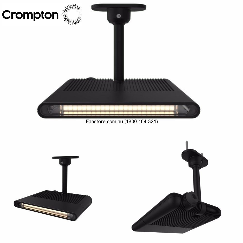 Hornet Black 20w Led Flood Light 240v Crompton Lighting