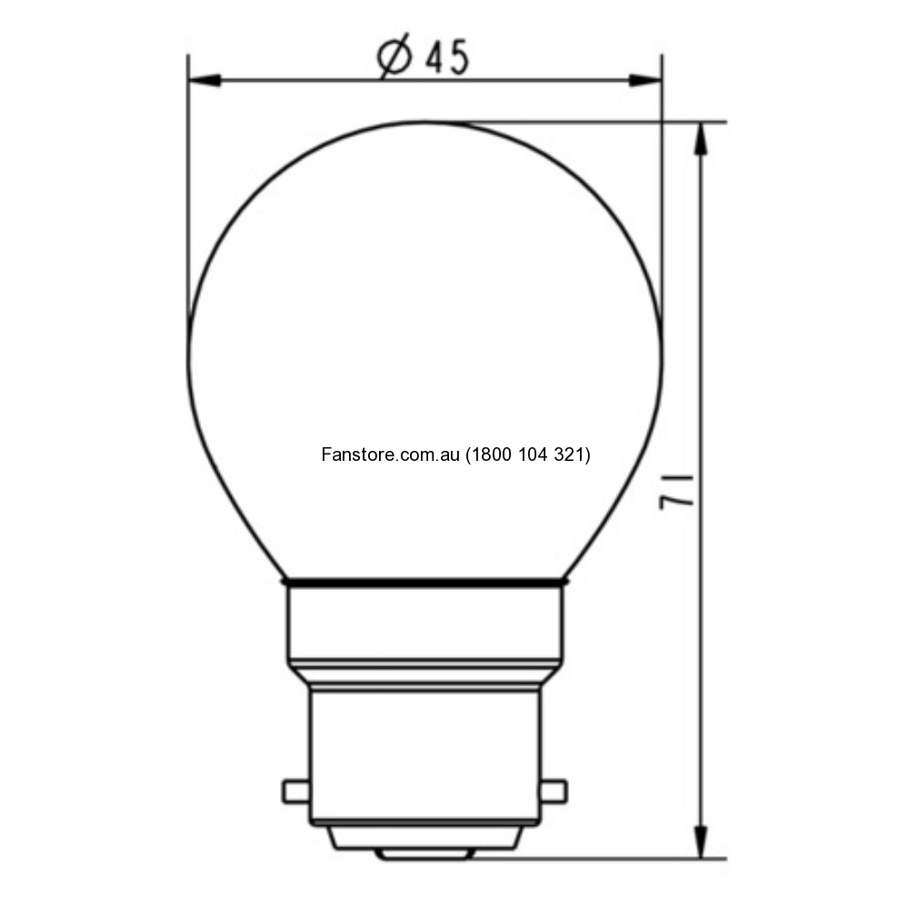 Fancy round B22 25w
