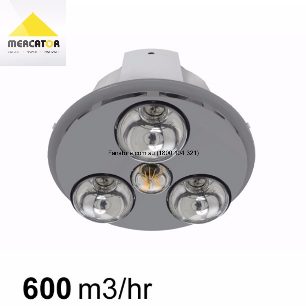 Mercator Spectra Trio Led Bathroom 3 In 1 Heater Exhaust