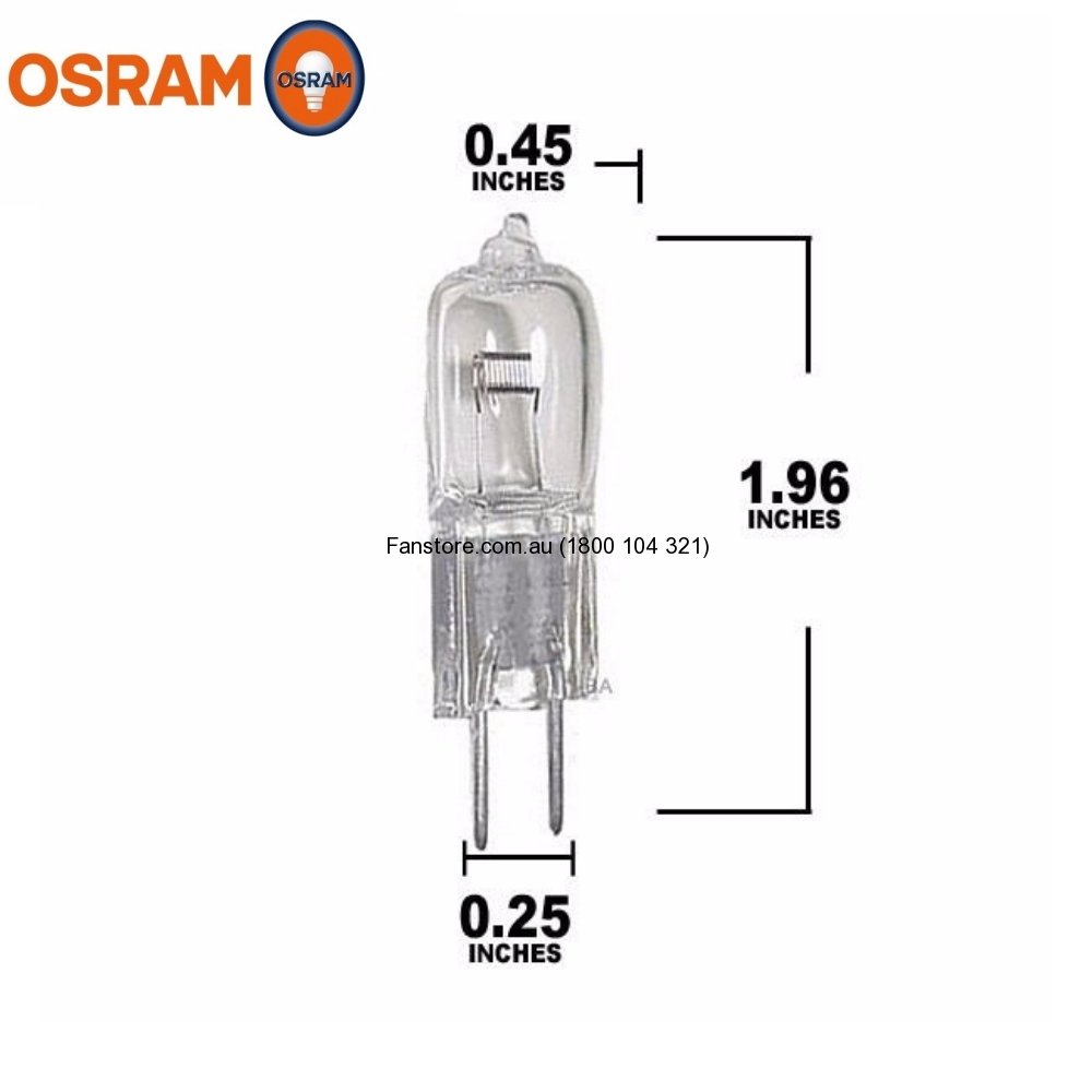 OSRAM 64640 HLX FCS 24V 150W G6.35 NAED 54263 50 hrs