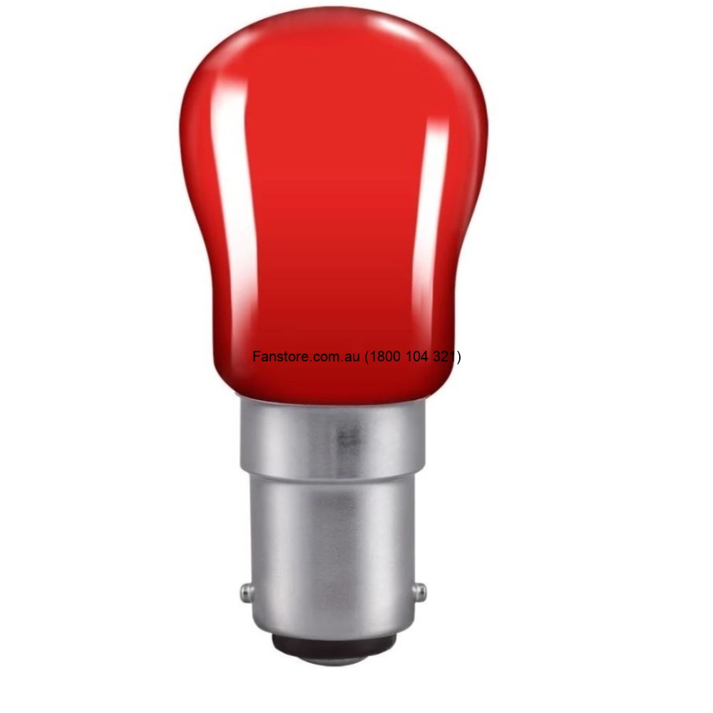 5 x Crompton RED 15W  SBC B15 Pygmy Sign Lamp Light Bulb 28mm 240V 5 Pack 