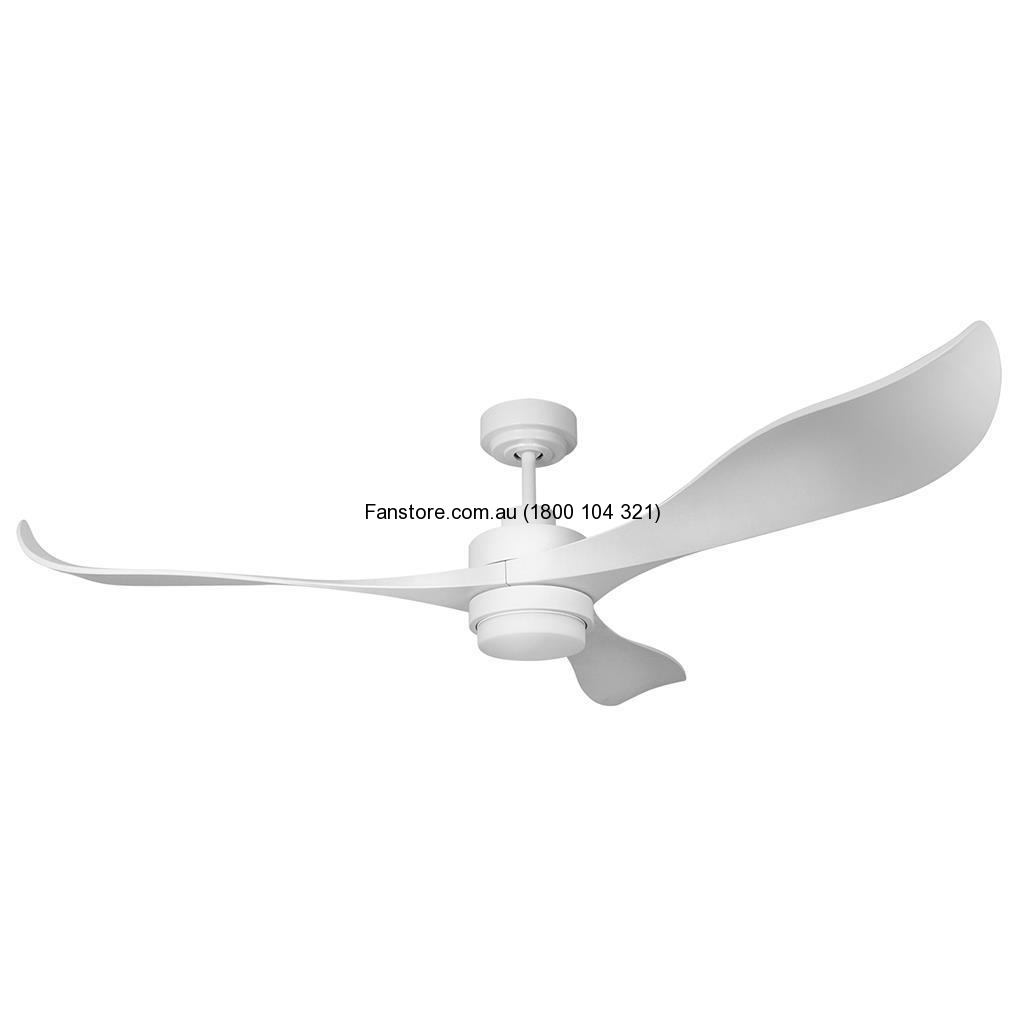 Avatar 56 Abs Blades Dc Ceiling Fan Light Satin White Finish White Led